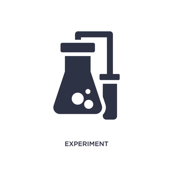 Icono de experimento sobre fondo blanco. Elemento simple ilustración — Vector de stock