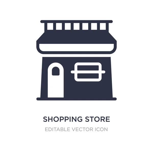 Icono de la tienda de compras sobre fondo blanco. Elemento simple illustra — Vector de stock