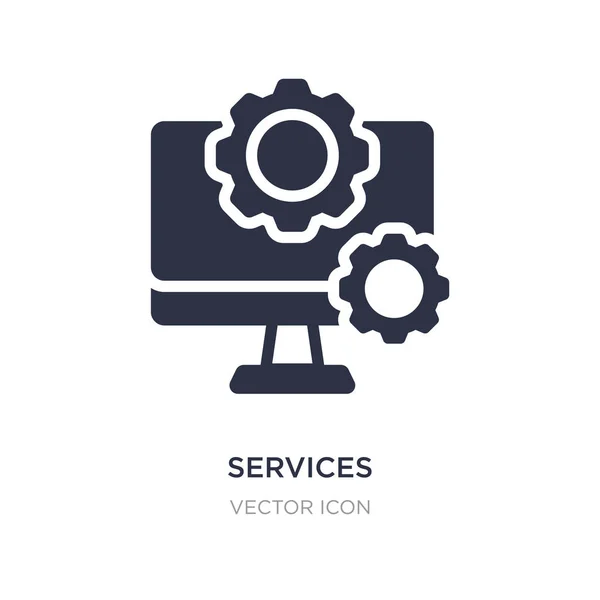 Icono de servicios sobre fondo blanco. Elemento simple ilustración f — Vector de stock