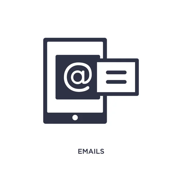 Το εικονίδιο μηνυμάτων ηλεκτρονικού ταχυδρομείου σε άσπρο φόντο. Απλό στοιχείο εικονογράφηση fro — Διανυσματικό Αρχείο