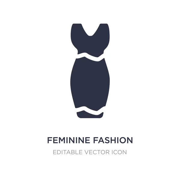 Icono de la moda femenina sobre fondo blanco. Ilustración de elemento simple — Archivo Imágenes Vectoriales