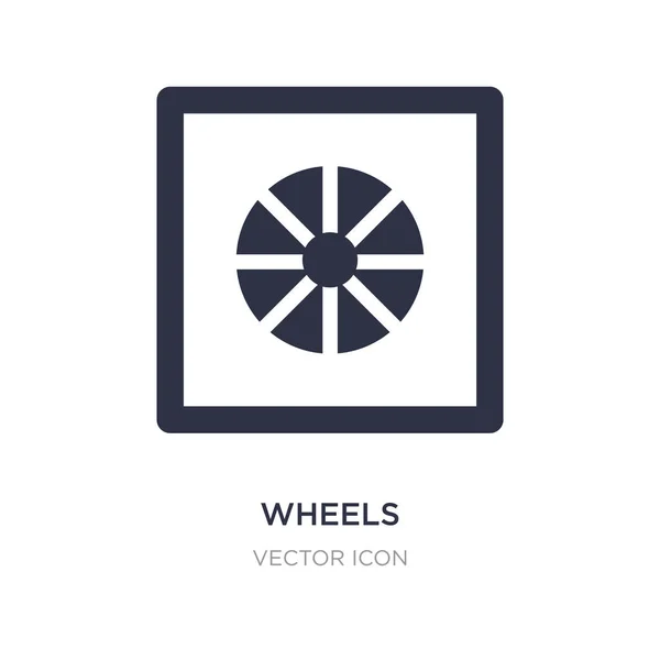 Icona ruote su sfondo bianco. Illustrazione semplice elemento per — Vettoriale Stock