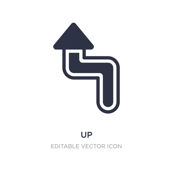 Up icon on white background. Simple element illustration from Si — Stock Vector