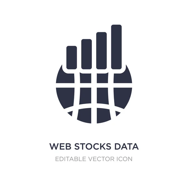 Web stocks ícone de interface gráfica linha de dados no fundo branco . — Vetor de Stock
