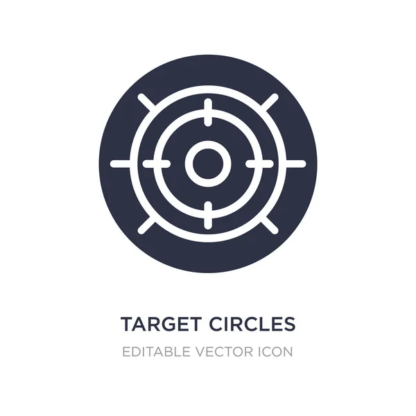 Ícone círculos alvo no fundo branco. Elemento simples illustra —  Vetores de Stock