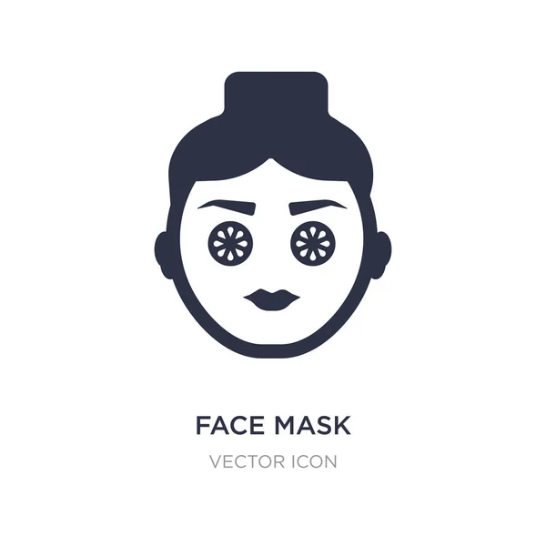 Face mask icon on white background. Simple element illustration — Stock Vector
