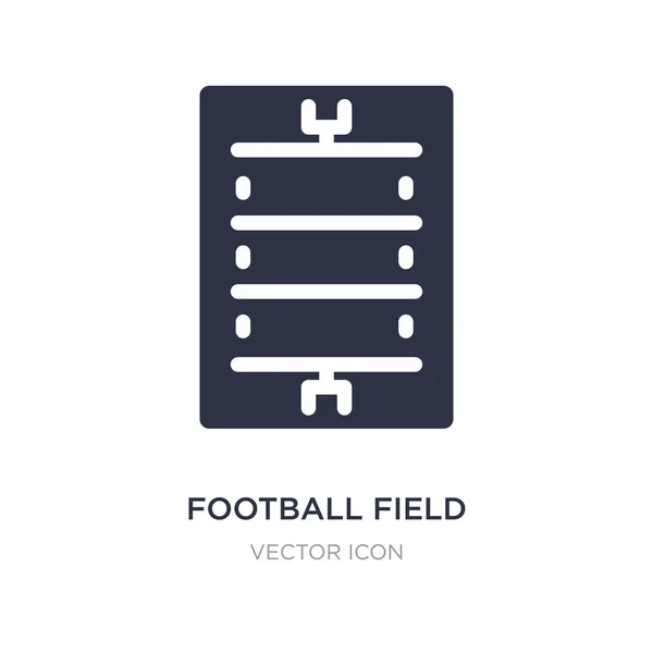 Football field icon on white background. Simple element illustra — Stock Vector