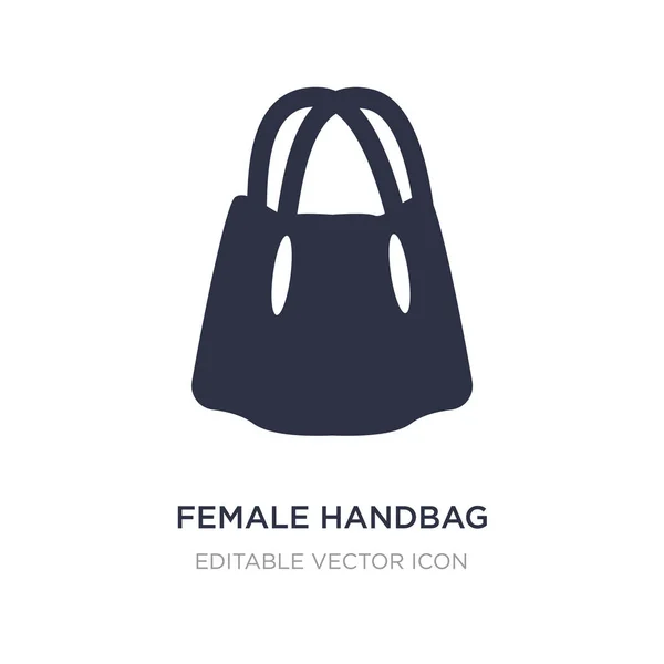 Icono de bolso femenino sobre fondo blanco. Elemento simple illustra — Archivo Imágenes Vectoriales