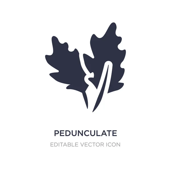 Pedunculate icon on white fone. Простой элемент иллюстрации — стоковый вектор