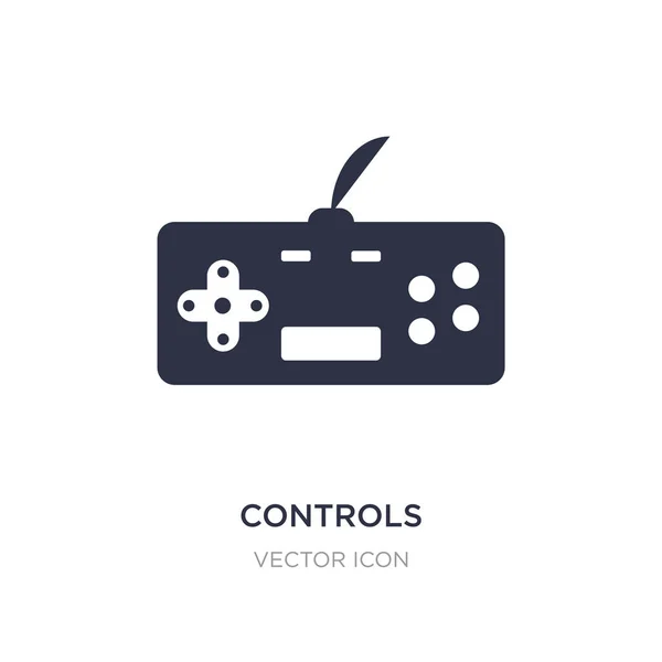Controls icon on white background. Simple element illustration f — Stock Vector