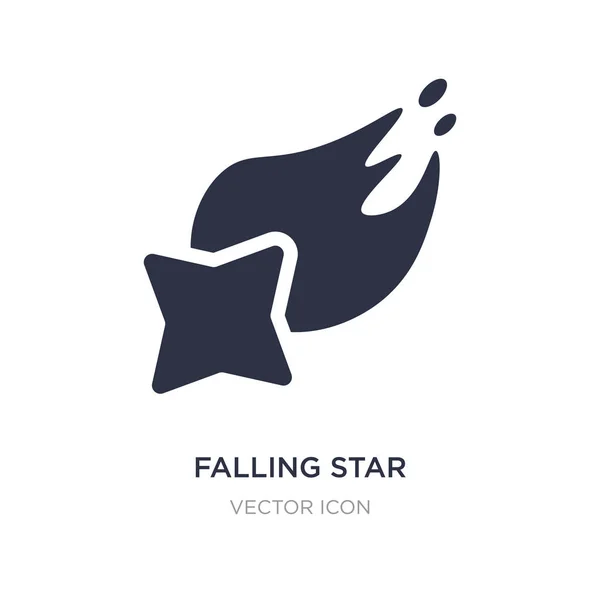 Ícone de estrela caindo no fundo branco. Elemento simples ilustrati — Vetor de Stock