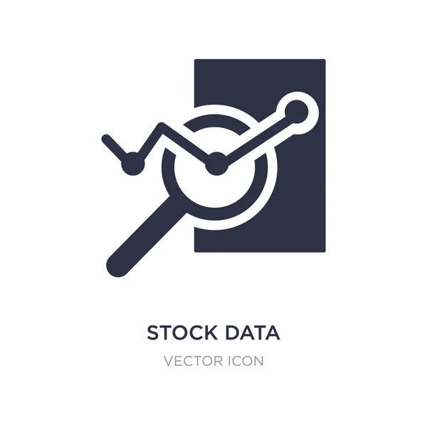 Icono de análisis de datos de stock en fondo blanco. Elemento simple enfermo — Vector de stock