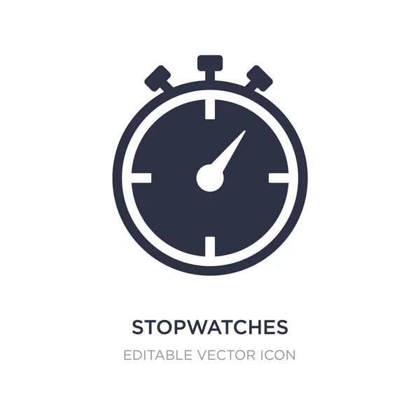 Stoppuhren-Symbol auf weißem Hintergrund. einfaches Element illustratio — Stockvektor