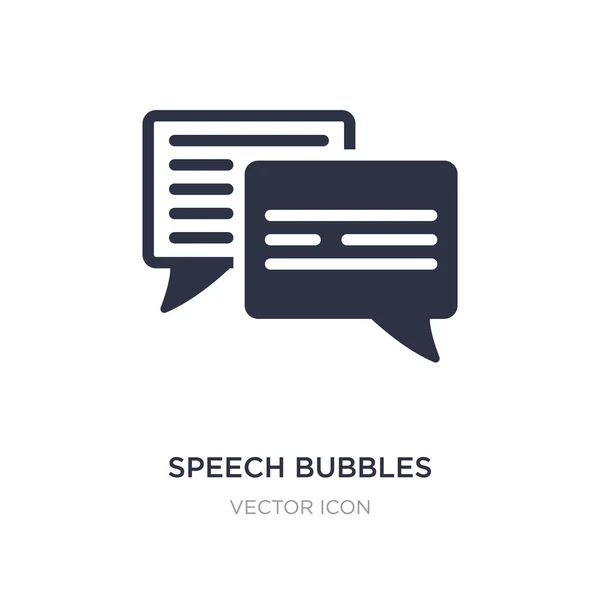 Ícone de bolhas de fala no fundo branco. Elemento simples illustra — Vetor de Stock