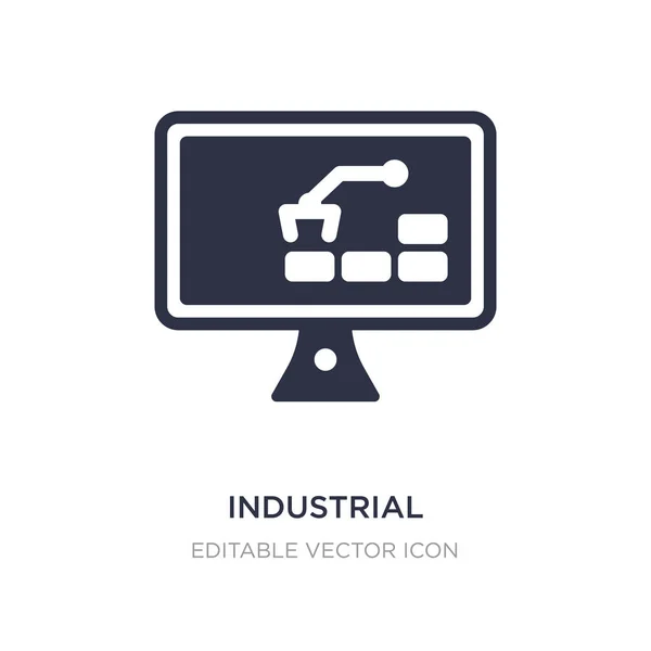 Ícone industrial no fundo branco. Ilustração do elemento simples — Vetor de Stock