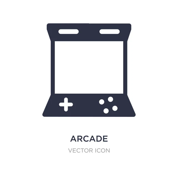 Icône d'arcade sur fond blanc. Illustration d'élément simple — Image vectorielle