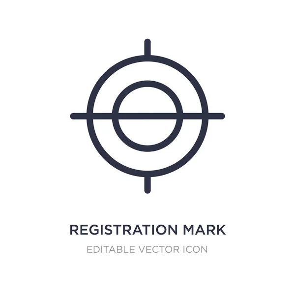 Registratie merk icoon op een witte achtergrond. Eenvoudig element illus — Stockvector