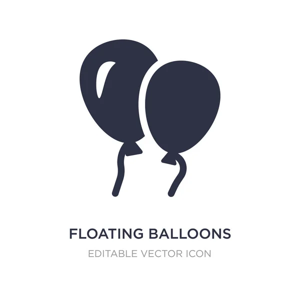 Icône de ballons flottants sur fond blanc. Élément simple illus — Image vectorielle