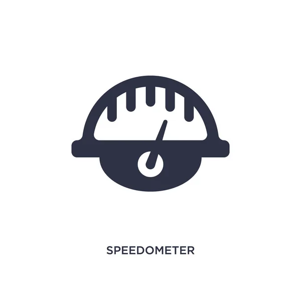 Speedometer icon on white background. Simple element illustratio — Stock Vector