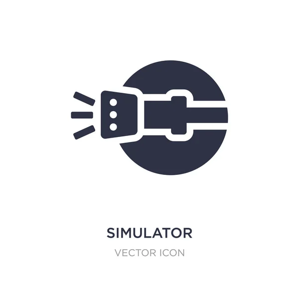 Icône du simulateur sur fond blanc. Illustration d'élément simple — Image vectorielle