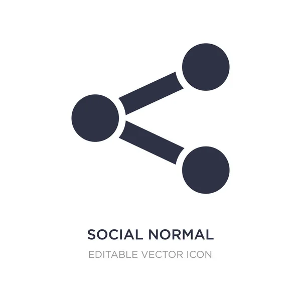 Sozial normales Symbol auf weißem Hintergrund. einfaches Element veranschaulichen — Stockvektor