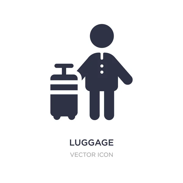 Luggage icon on white background. Simple element illustration fr — Stock Vector