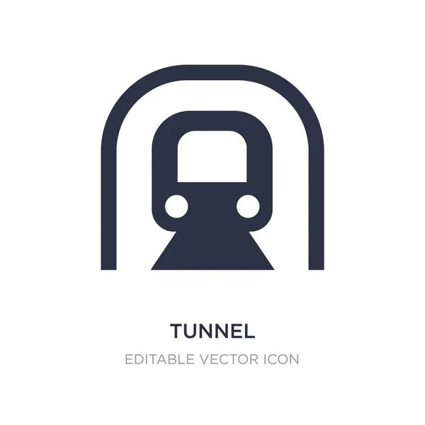 Icône tunnel sur fond blanc. Illustration d'élément simple — Image vectorielle