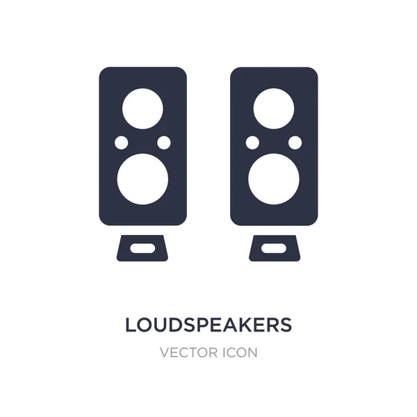 Loudspeakers icon on white background. Simple element illustrati — Stock Vector