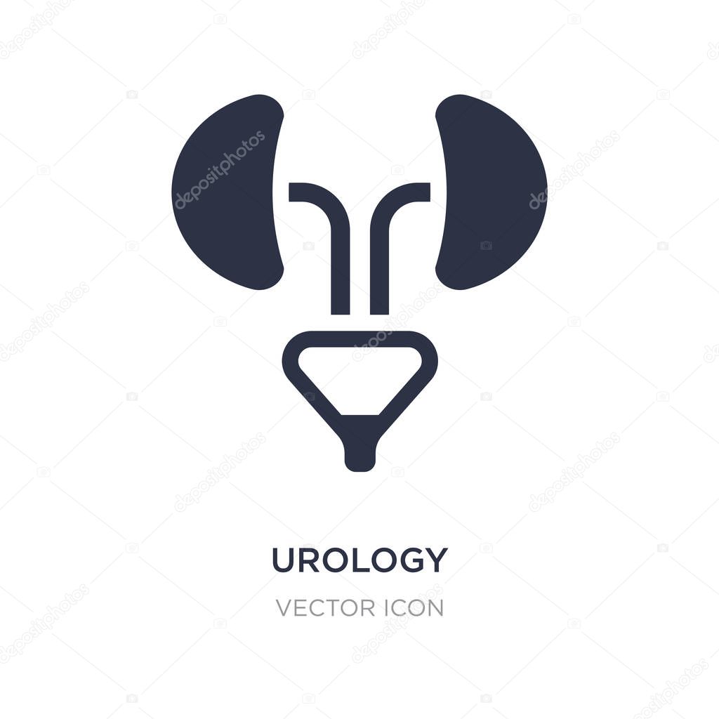 Urology icon on white background. Simple element illustration from Health and medical concept. urology sign icon symbol design.