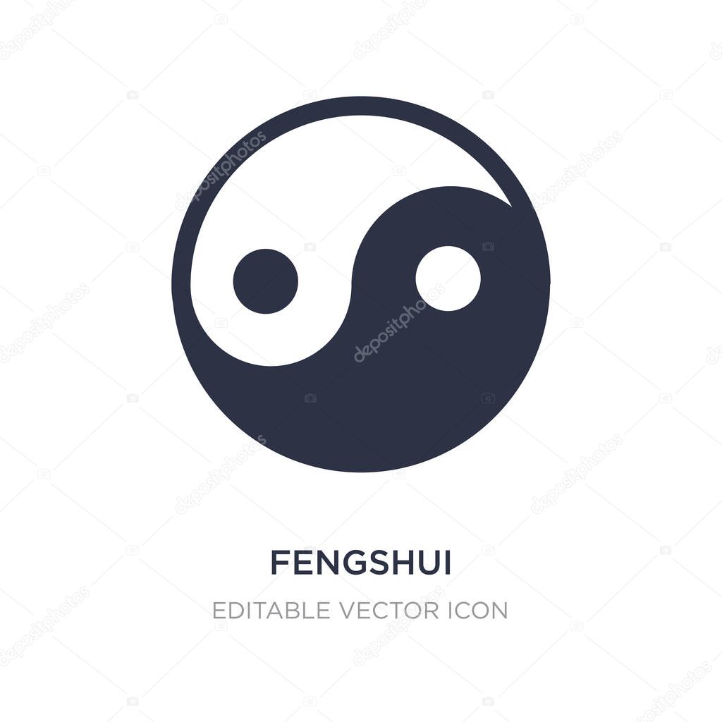 Fengshui icon on white background. Simple element illustration from Nature concept. fengshui icon symbol design.