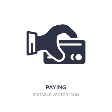 Beyaz arka planda simge ödeme. Basit eleman çizim fro