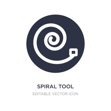 Spiral aracı simgesi beyaz arka plan üzerinde. Basit öğe illustratio