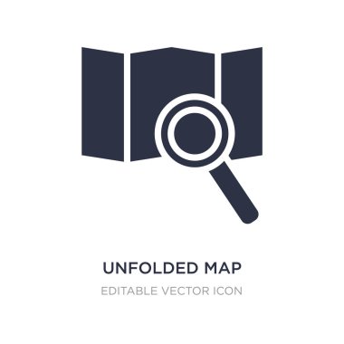 Beyaz arka plan üzerinde gelişeceğini harita simgesi. Basit öğe illustrati