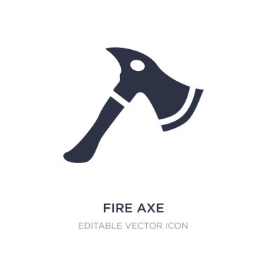 balta simgesi beyaz arka plan üzerinde ateş. Basit öğe illüstrasyon f