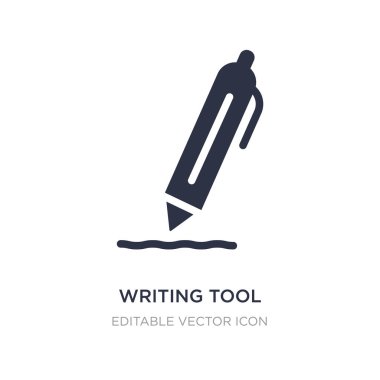 aracı simgesi beyaz zemin üzerine yazma. Basit öğe illustrati