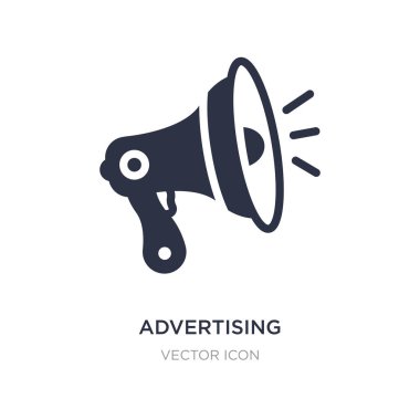 Beyaz arka plan üzerinde reklam simgesi. Basit öğe illustratio