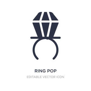 ring pop icon on white background. Simple element illustration f