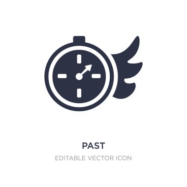 simgesi beyaz arka plan üzerinde geçmiş. Basit öğe örnek 