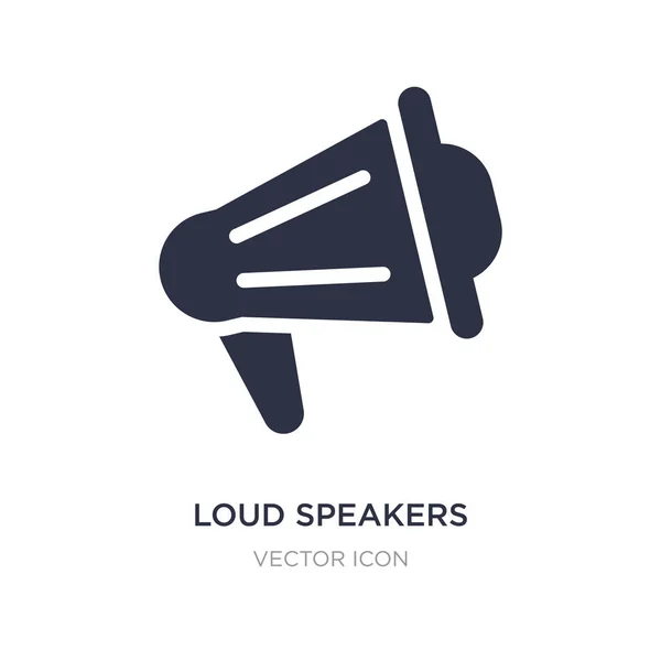 Loud speakers icon on white background. Simple element illustrat — Stock Vector