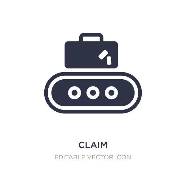 Claim-Symbol auf weißem Hintergrund. einfache Elementillustration aus — Stockvektor