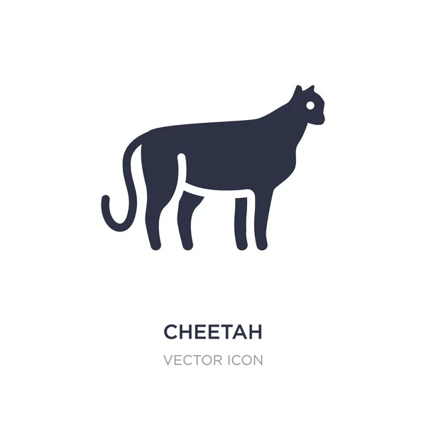 Icono de guepardo sobre fondo blanco. Elemento simple ilustración fr — Vector de stock