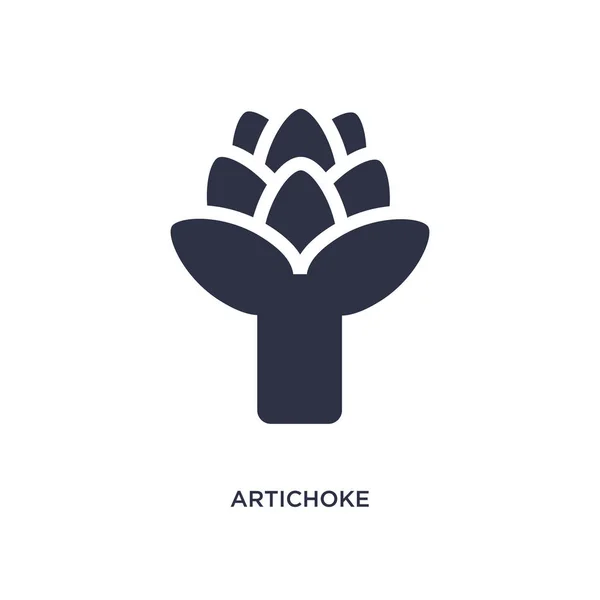 Artichoke icon on white background. Simple element illustration — Stock Vector