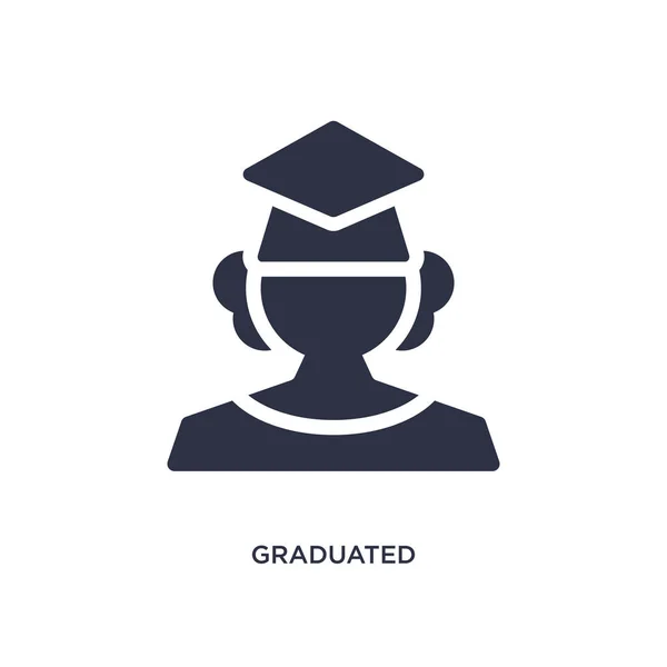 Icône graduée sur fond blanc. Illustration d'élément simple — Image vectorielle