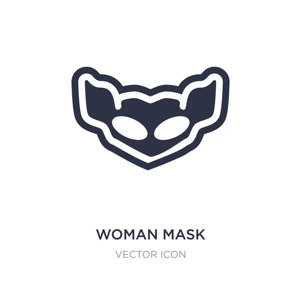 Woman mask icon on white background. Simple element illustration — Stock Vector