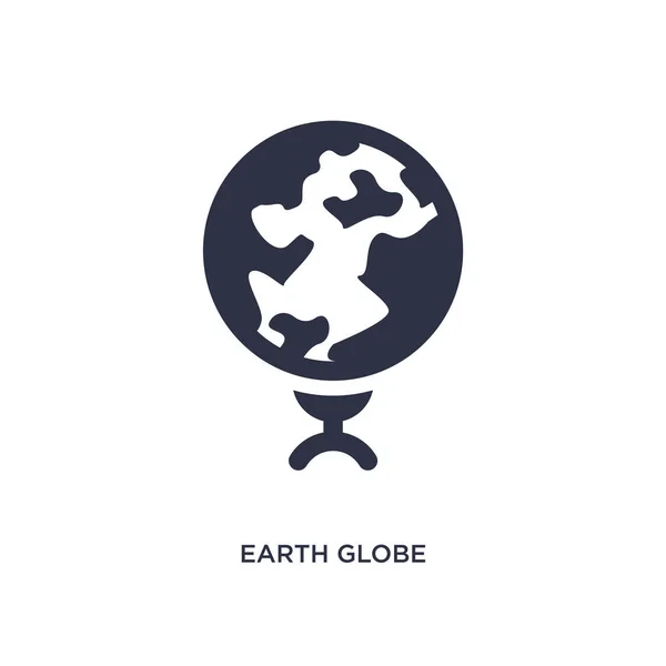 Globo de tierra icono sobre fondo blanco. Elemento simple ilustración — Vector de stock