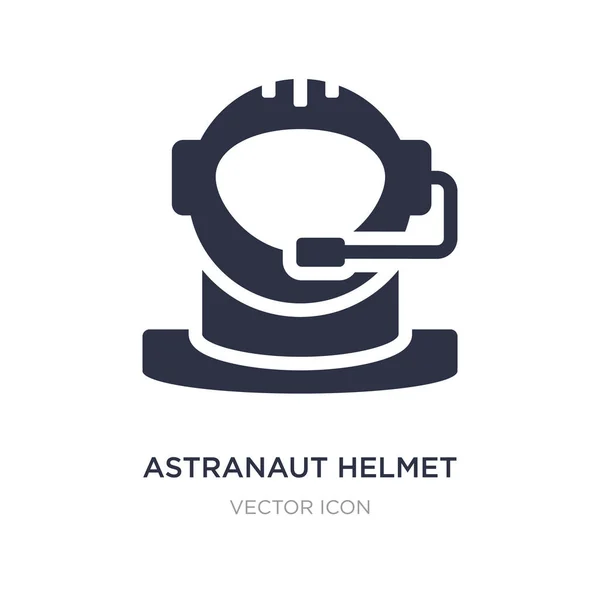 Ícone do capacete astranaut no fundo branco. Elemento simples illust — Vetor de Stock