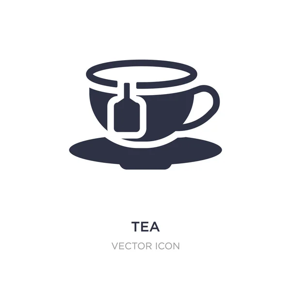 Icône de thé sur fond blanc. Illustration simple de l'élément B — Image vectorielle