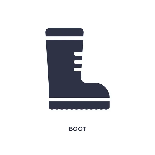 Boot icon on white background. Simple element illustration from — Stock Vector