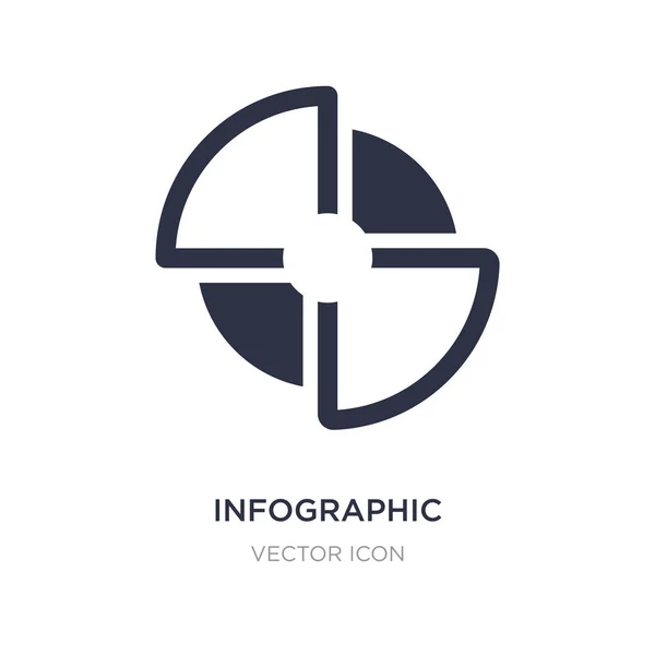 Icono de infografía sobre fondo blanco. Elemento simple ilustración — Vector de stock