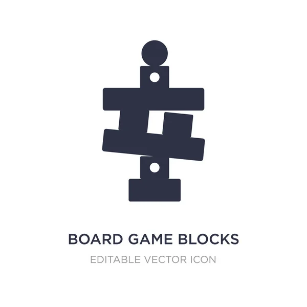 Настольная игра блокирует значок на белом фоне. Простой элементный илл — стоковый вектор